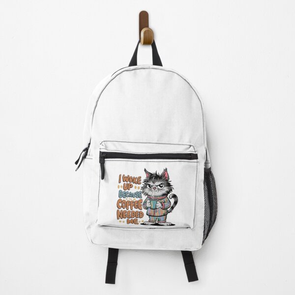 Item preview, My Coffee Needed Me - Funny Sleepy Cat Morning Person designed and sold by Moad Fahim.