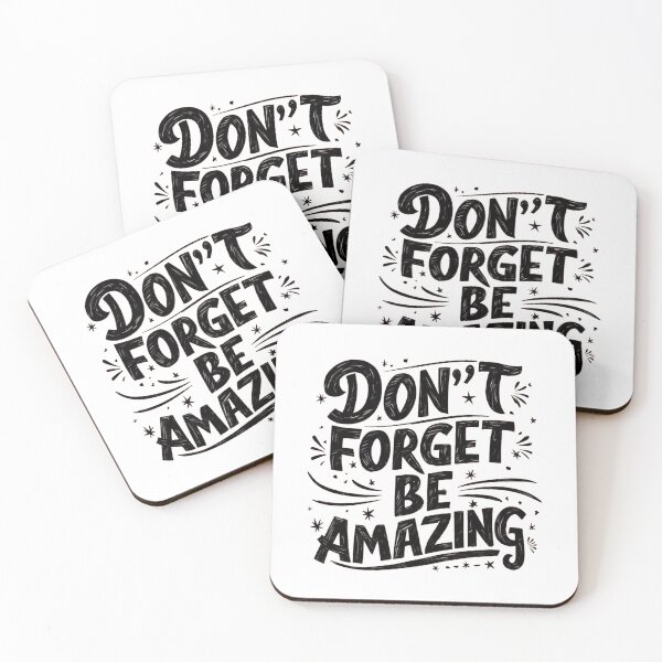 Item preview, Don't Forget To Be Amazing - Inspirational Positive Quote designed and sold by Moad Fahim.