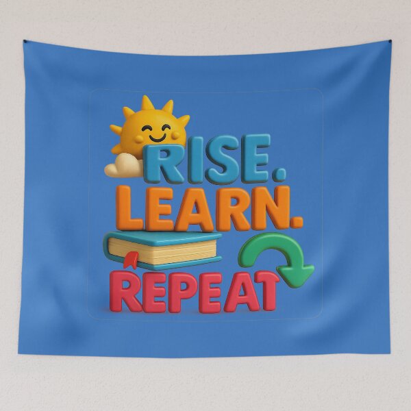 Item preview, Elevate, Learn, Repeat – Motivational Design designed and sold by Girih.