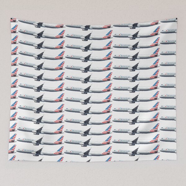 Item preview, American A321 Plane Abstract Illustration designed and sold by AddiK-Art.