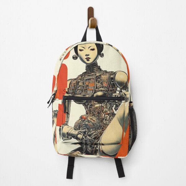 Item preview, Robot Shunga Retro Mid-century Imitation Japanese Erotica #198 designed and sold by NickWhittleArt.