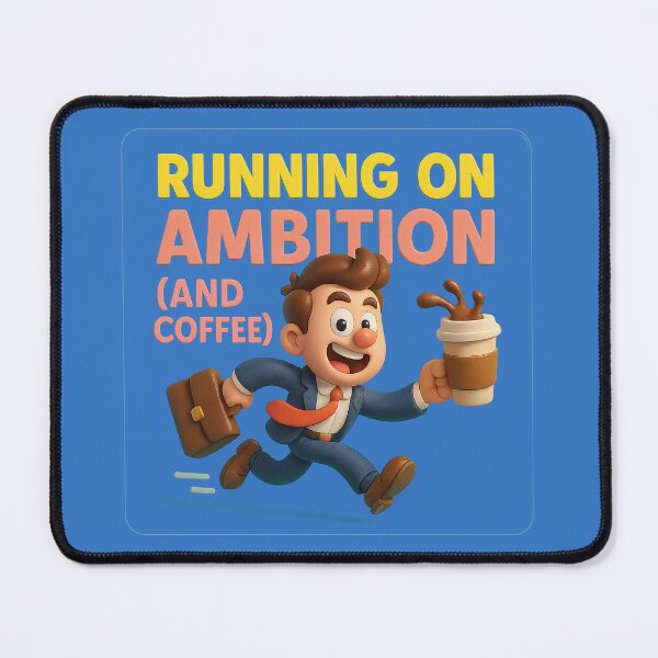 Item preview, On the road with ambitions and coffee – business humor designed and sold by Girih.