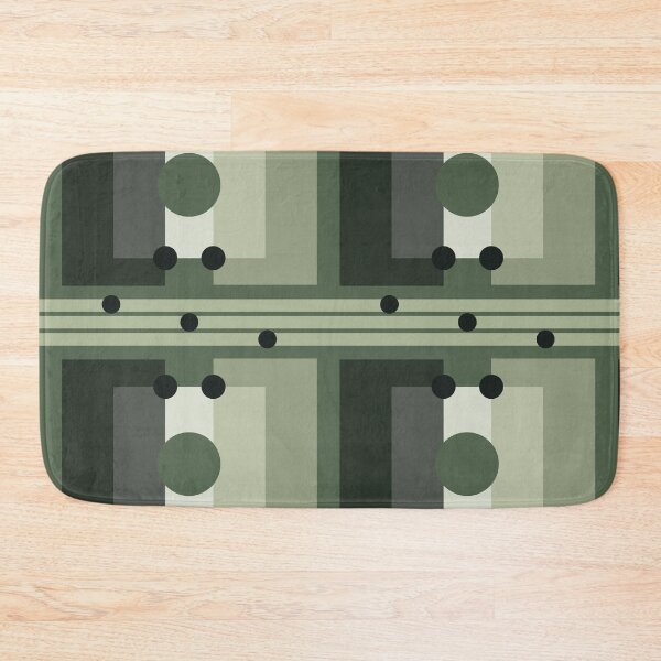 Item preview, D1VS - Green Sqaure Shapes Seamless Pattern designed and sold by CocoLuneDesigns.