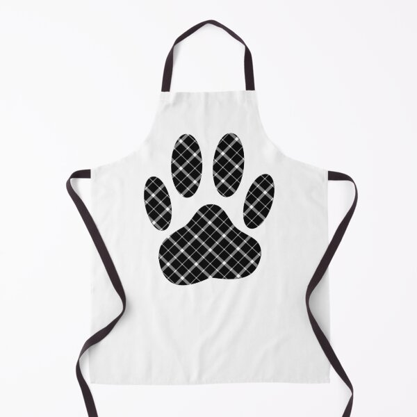 Item preview, Black And White Tartan Dog Paw Print designed and sold by Almdrs.