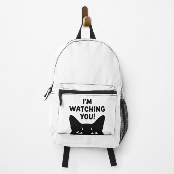 Item preview, I'm Watching You - Funny Peeking Cat Silhouette designed and sold by Moad Fahim.