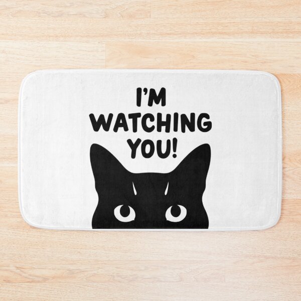 Item preview, I'm Watching You - Funny Peeking Cat Silhouette  designed and sold by Moad Fahim.