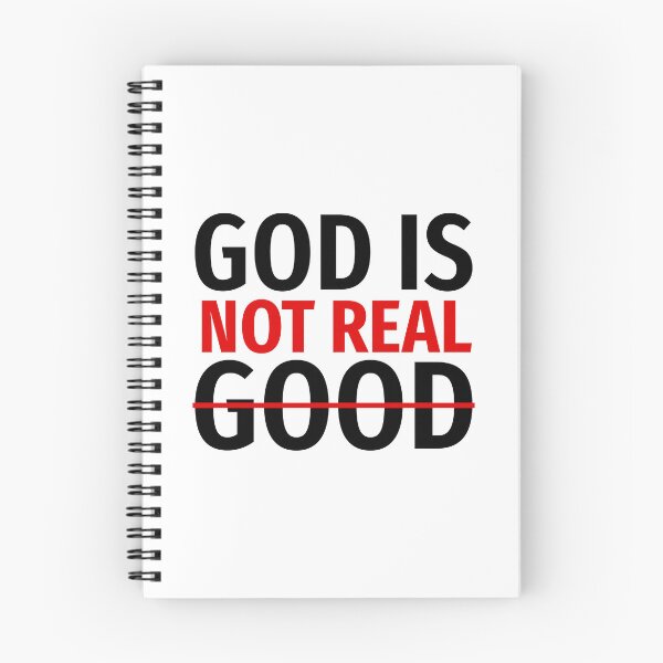 Item preview, God is not real atheist design  designed and sold by Rachel the Artist .