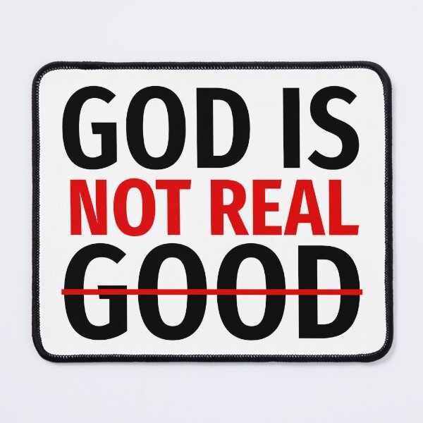 Item preview, God is not real atheist design designed and sold by Rachel the Artist .