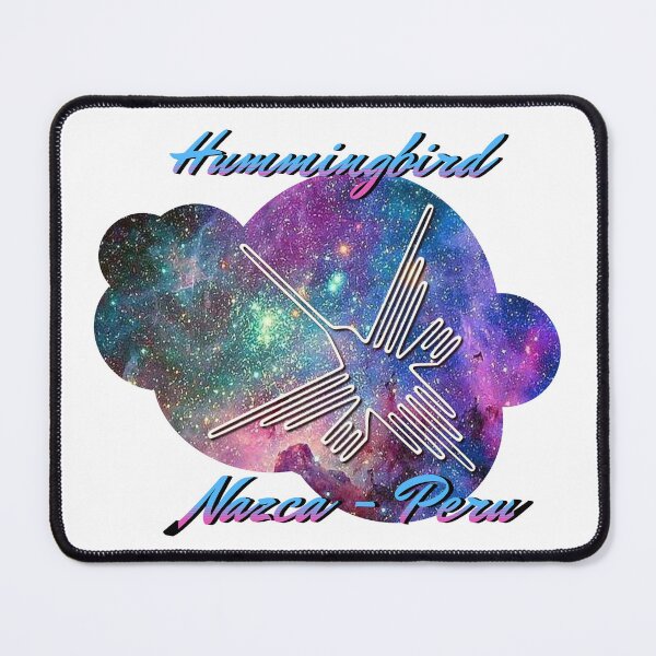 Item preview, Hummingbird Nazca lines in a nebula background designed and sold by SukoB34.
