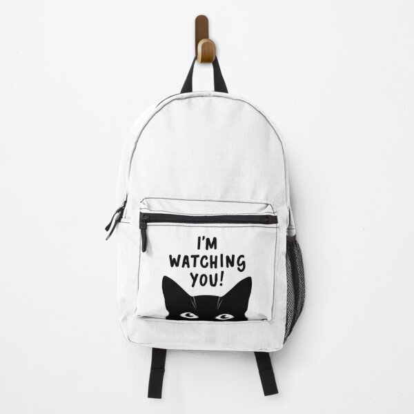 Item preview, I'm Watching You - Funny Peeking Cat Silhouette  designed and sold by Moad Fahim.