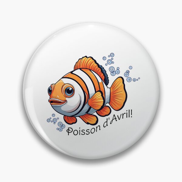 Artikelvorschau, Poisson d'Avril Orange Clownfisch entworfen und verkauft von MJB Concepts.