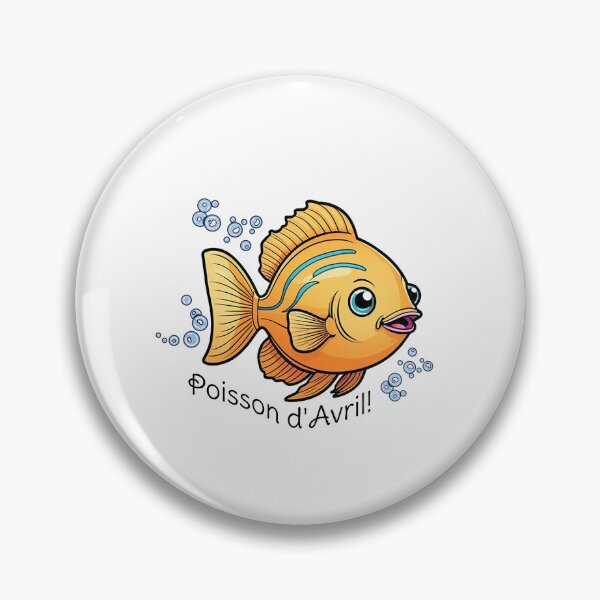 Artikelvorschau, Poisson d'Avril Gelber Fisch entworfen und verkauft von MJB Concepts.