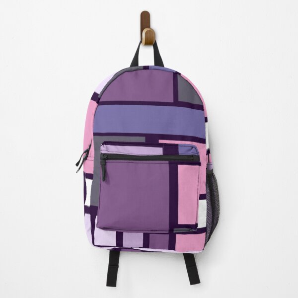 Item preview, Modern Mondrian – Pink & Purple Geometric Art designed and sold by Whimsy Belle Atelier.
