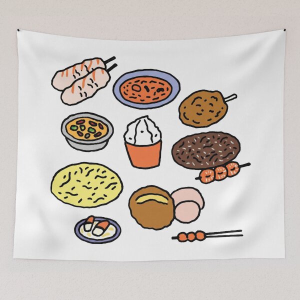 Item preview, Food Feast Doodles designed and sold by zzz888.