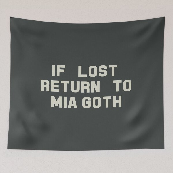 Item preview, If Lost Return to Mia Goth Tee designed and sold by deluluhaze.