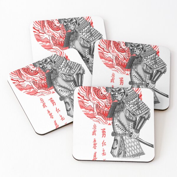 Item preview, red demon samurai designed and sold by DanielAros.
