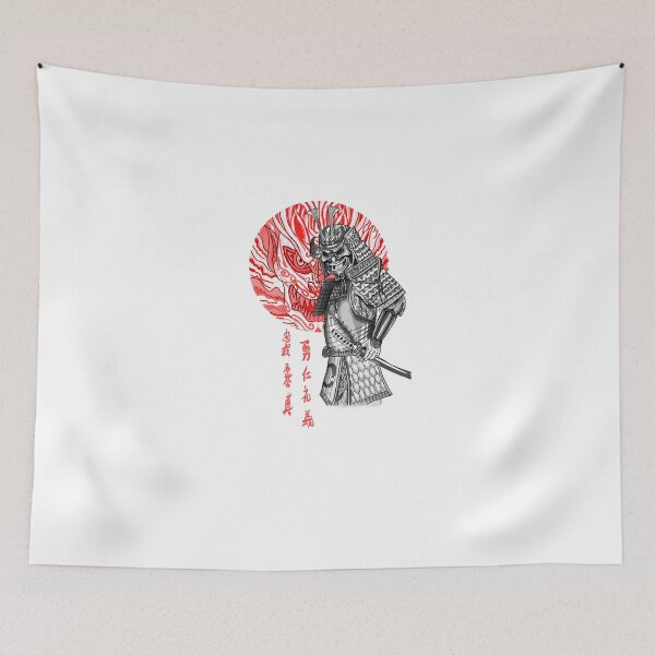 Item preview, red demon samurai designed and sold by DanielAros.