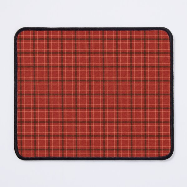 Item preview, Wool Plaid in dark red with charcoal grey and cream designed and sold by KoukaDesigns by Ali Sale.