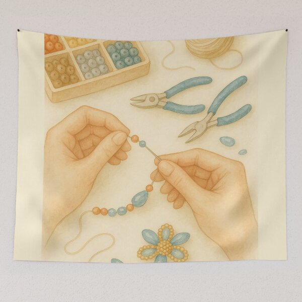 Item preview, Beading Handmade Jewelry Illustration designed and sold by Lacritsa .
