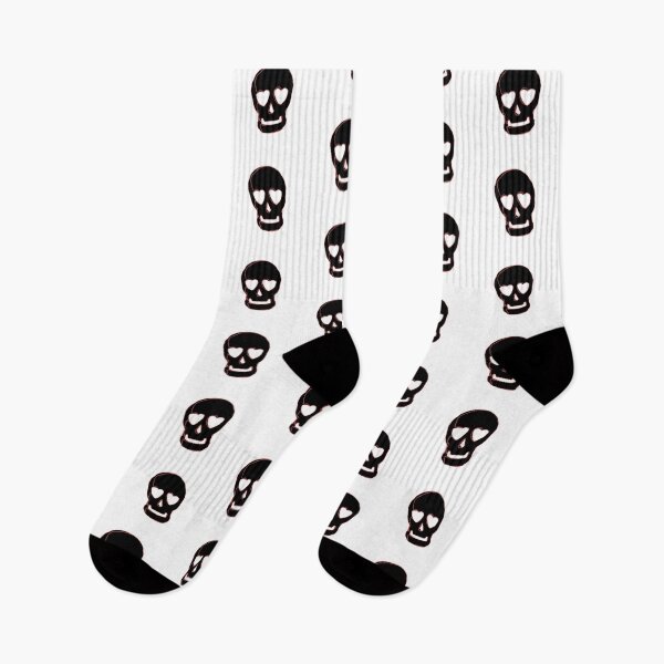 Item preview, Eye Heart Skulls, Happy Black and Pink Skeletal Head designed and sold by MewofDeath.