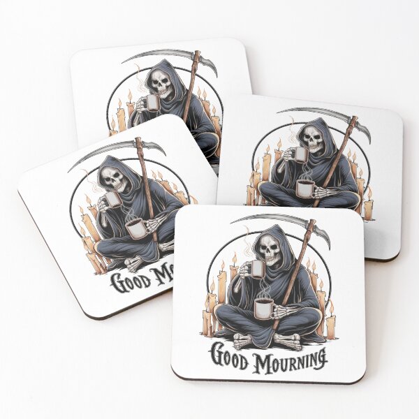 Item preview, Good Mourning Coffee Break with Grim Reaper designed and sold by Moad Fahim.