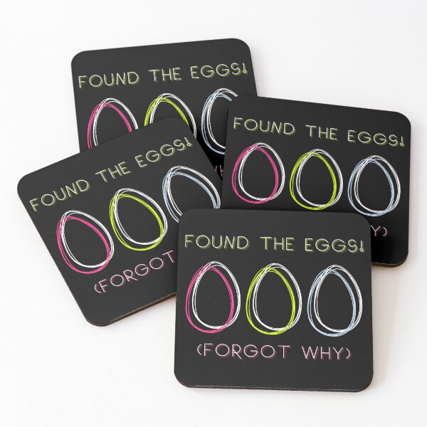 Item preview, Found the eggs forgot why fluo adhd easter eggs horror neurodiversity designed and sold by bloomandbliss.