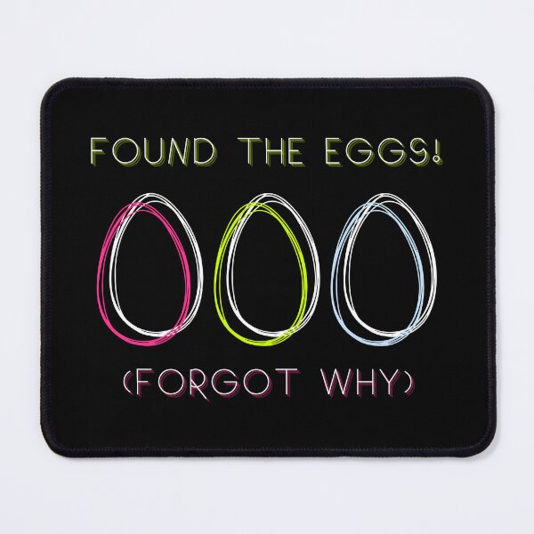 Item preview, Found the eggs forgot why fluo adhd easter eggs horror neurodiversity designed and sold by bloomandbliss.