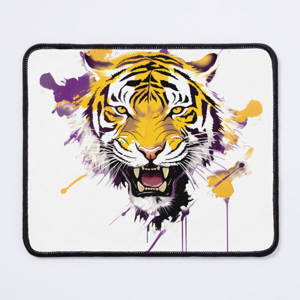 Item preview, purple and gold tiger designed and sold by GeauxTigs225.