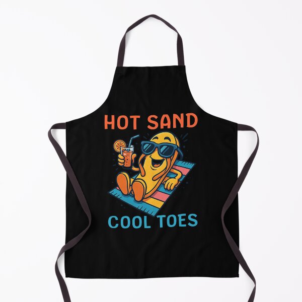 Item preview, Hot Sand, Cool Toes – Funny Flip Flop Summer Cartoon Design designed and sold by Fragy72.