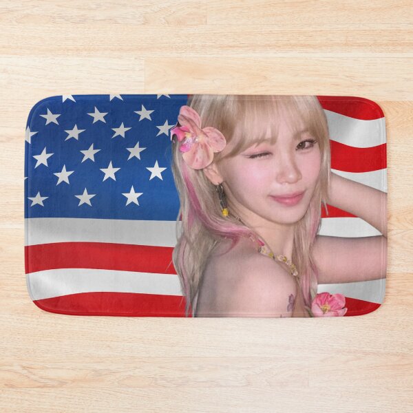 Item preview, Kpop Le Sserafim Chaewon American Flag Chaewon USA Flag Kpop Funny designed and sold by StarBunnyDesign.