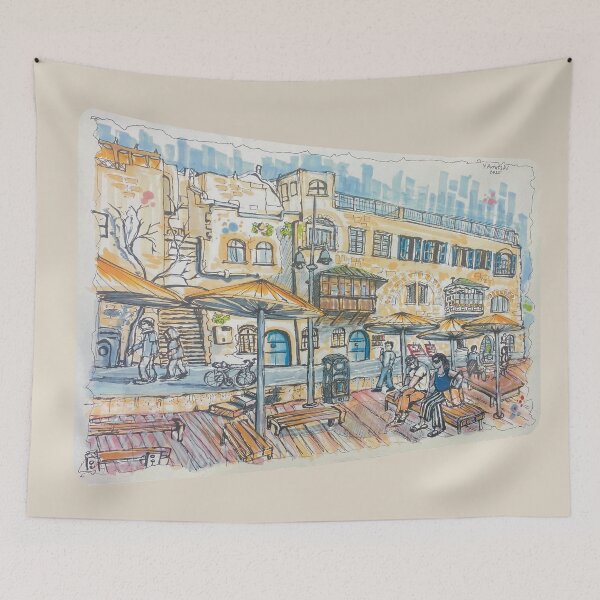 Item preview, Sunlit Corners of Old Jaffa designed and sold by Julia's Print Studio .