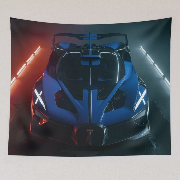 Item preview, Blue & Black Bugatti Bolide Photo Poster IX designed and sold by AutoPopStudio.