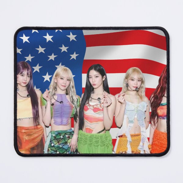 Item preview, KPOP Le Sserafim USA Flag Funny Kpop American Flag Meme designed and sold by StarBunnyDesign.
