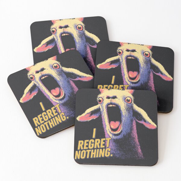 Item preview, Screaming Goat I REGRET NOTHING designed and sold by VentoPrintic788.