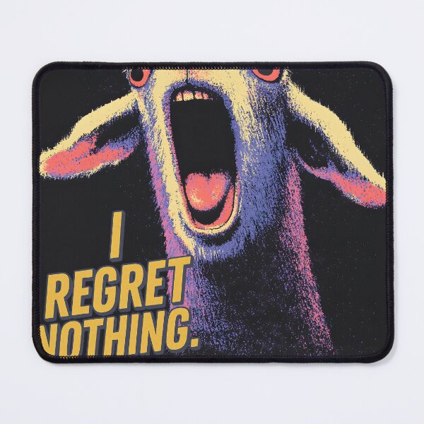 Item preview, Screaming Goat I REGRET NOTHING designed and sold by VentoPrintic788.
