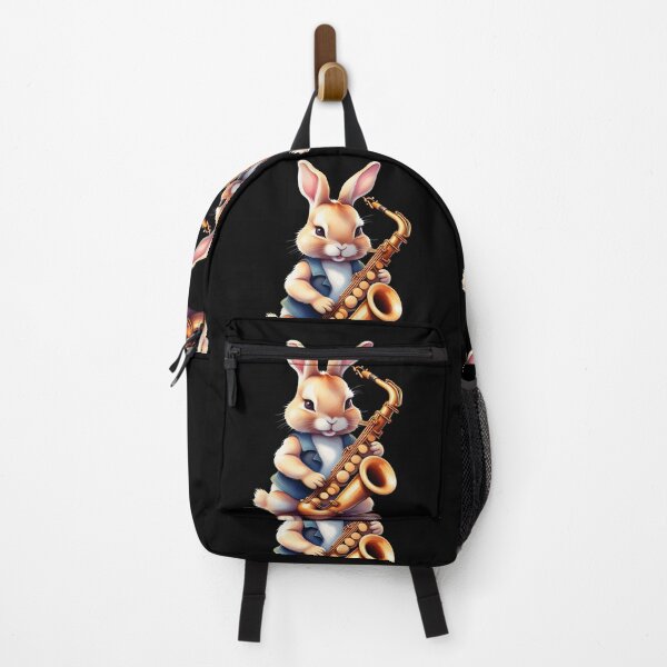 Item preview, Rabbit plays the saxophone, Musician , Saxophone Teacher, Music Lover, Saxophone Player,Saxophone Student designed and sold by KolorellaS.