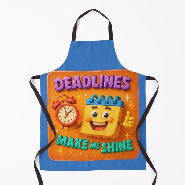 Item preview, Deadlines make me shine – Humorous calendar design designed and sold by Girih.