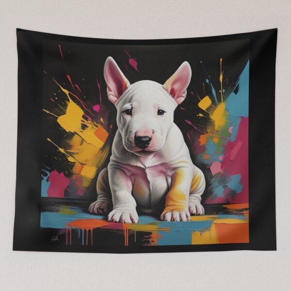 Item preview, Colorful Abstract - English Bull Terrier 11 designed and sold by Reefmaniac.