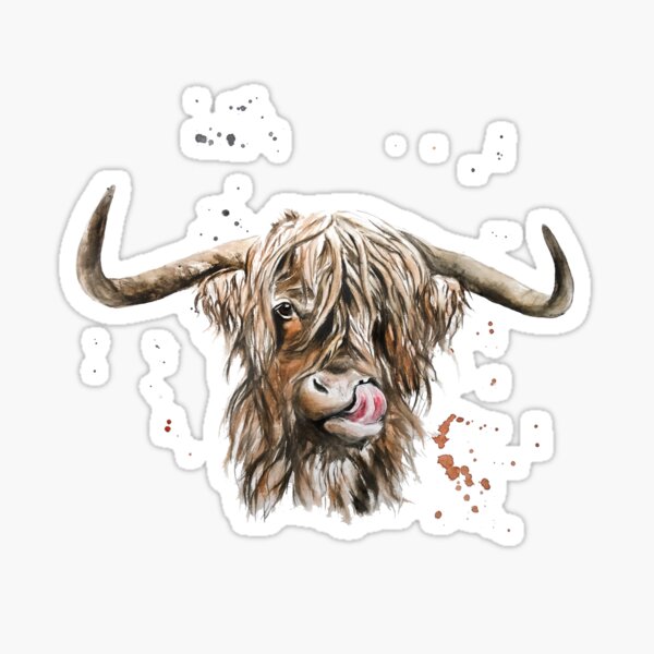 Item preview, Scottish Highland cattle designed and sold by CorneliaPilz.