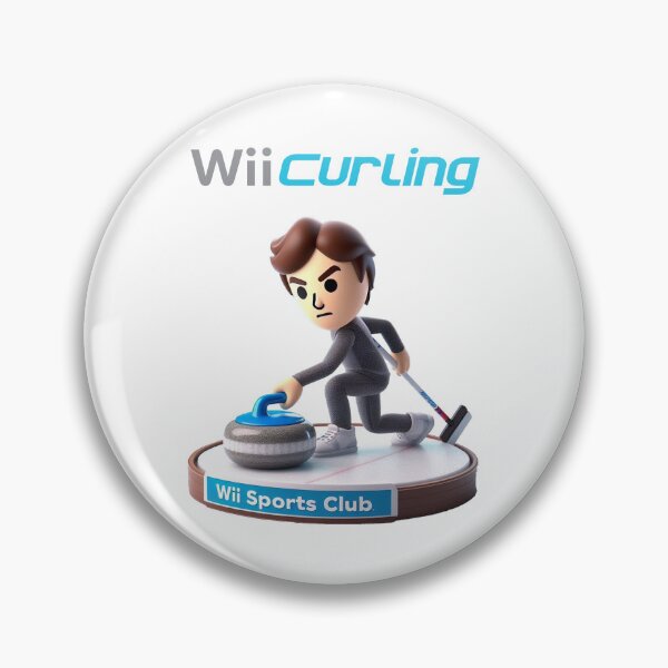 Item preview, Curling sports - 2000s computer game style! designed and sold by jimmy-digital.