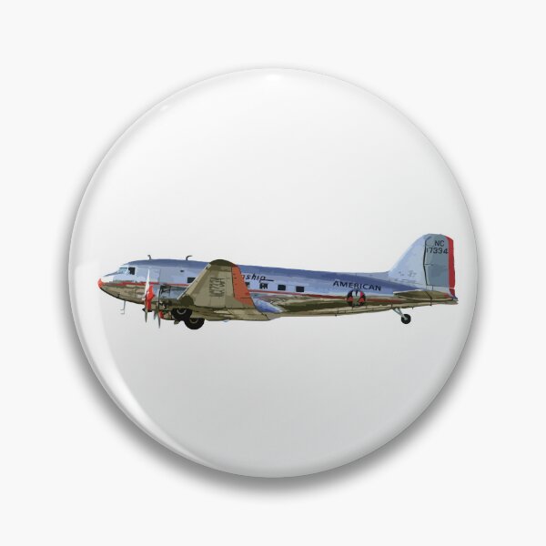 Item preview, American DC3 Plane Abstract Illustration designed and sold by AddiK-Art.