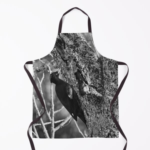 Item preview, Hit hard. Black woodpecker bw designed and sold by Jouko Lehto Photography.