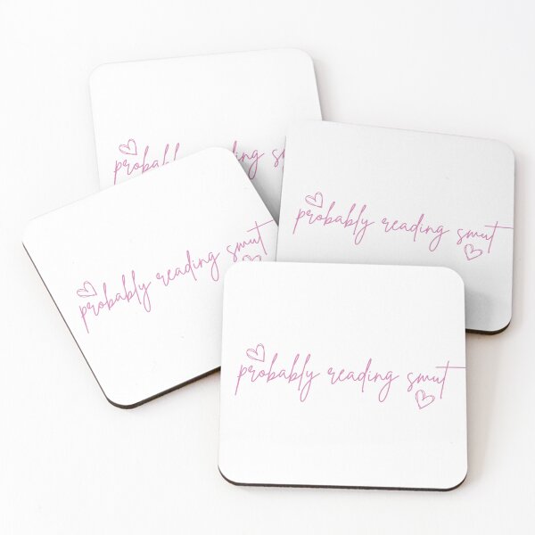 Item preview, Probably Reading Smut Hearts Pink designed and sold by Mollysb428.