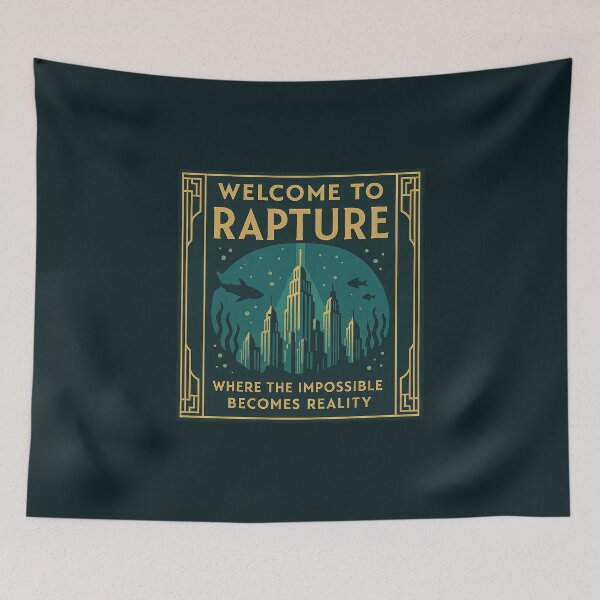 Item preview, Welcome to Rapture – Art Deco Undersea Travel Poster Design designed and sold by Bratak.