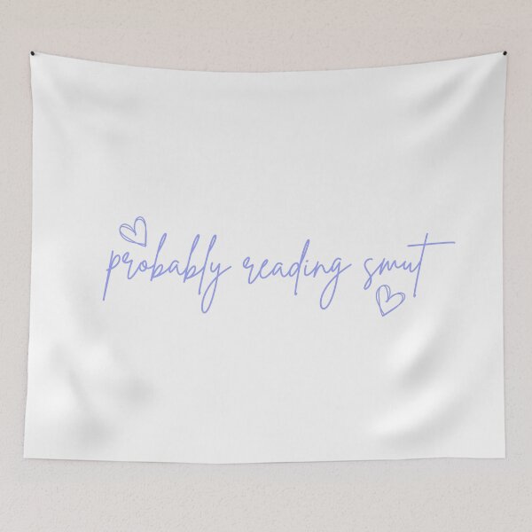 Item preview, Probably Reading Smut Hearts Blue designed and sold by Mollysb428.
