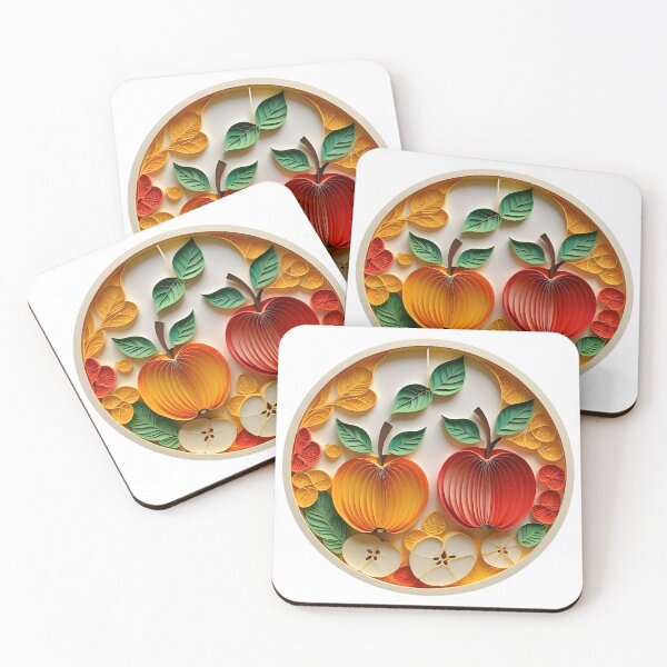Item preview, Apples made of cut paper designed and sold by Marcu Ioachim.