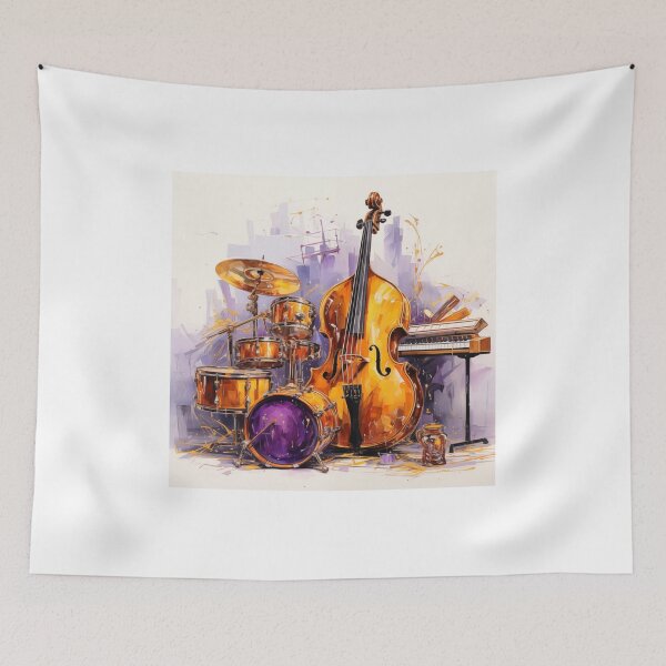 Item preview,  jazz instruments art designed and sold by GeauxTigs225.