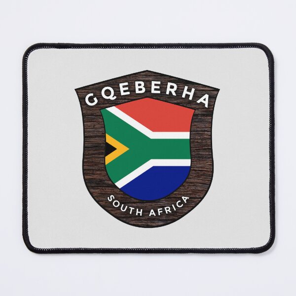 Artikelvorschau, Gqeberha Südafrika Emblem Flagge entworfen und verkauft von World Designs.