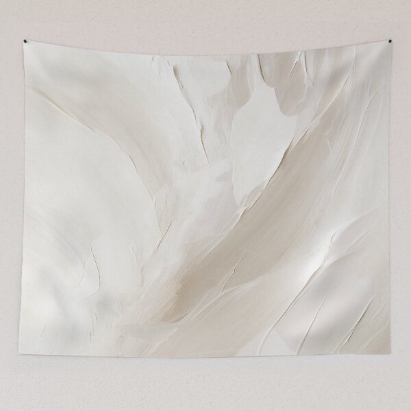 Item preview, Neutral Abstract Art Print 2, Modern Art, Beige and White Brushstrokes Art by Synplus designed and sold by synplus.