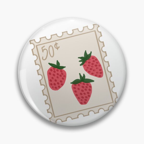 Item preview, Strawberry postage stamp designed and sold by Hailey Joy.